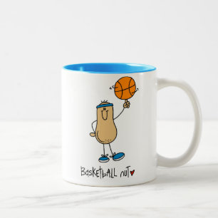 Basketball Nut T-shirts and Gifts Two-Tone Coffee Mug