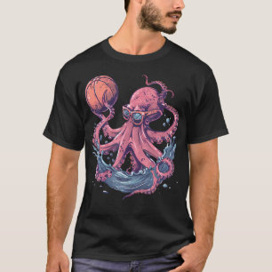 Basketball Octopus Basketball Hoop Basketball Love T-Shirt
