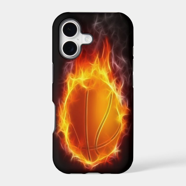 Basketball of Fire iPhone 5 Case (Back)