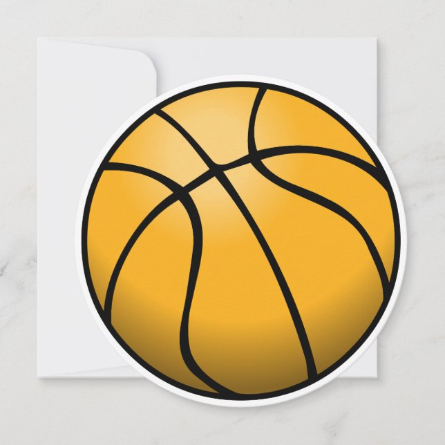 Basketball on a Happy Birthday Card (Front)