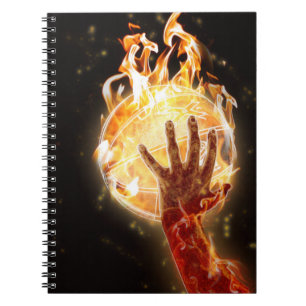 Basketball on Fire Notebook