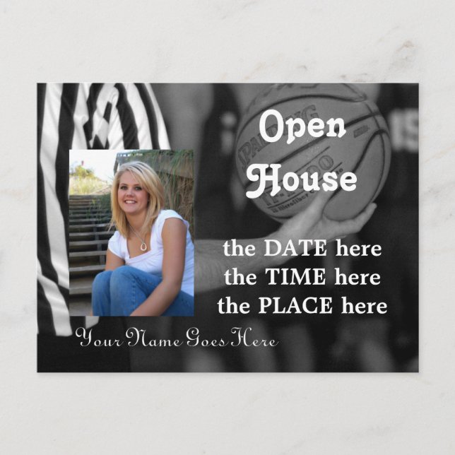 basketball,open house postcard (Front)