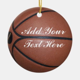 BASKETBALL-ORNAMENT CERAMIC TREE DECORATION
