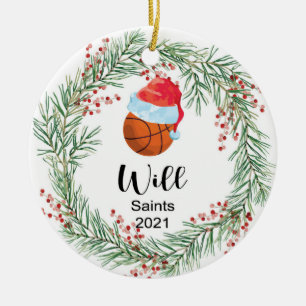 Basketball ornament personalised custom