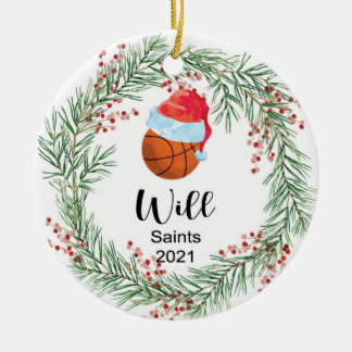 Basketball ornament personalised custom 