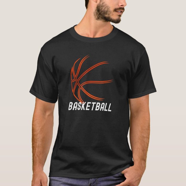 Basketball Outdoor Bball Indoor Basketball Artwork T-Shirt (Front)