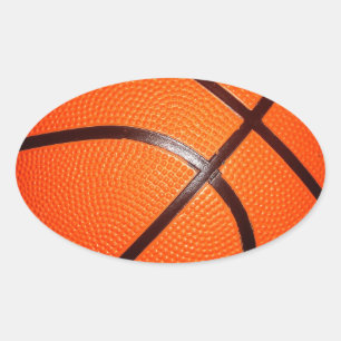 Basketball Oval Sticker