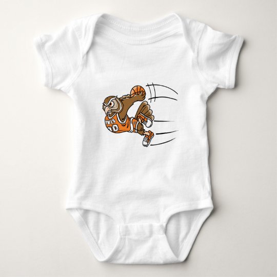 Basketball Owl Baby Bodysuit