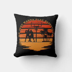 Basketball palyer with funny sayings cushion