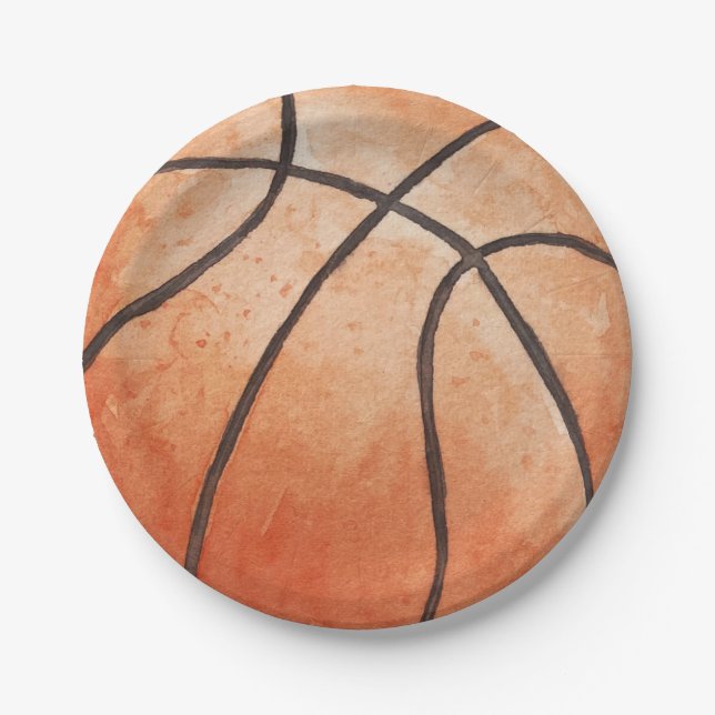 Basketball Paper Plate (Front)