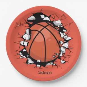 Basketball  paper plate