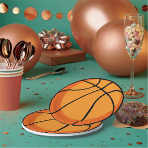 Basketball Paper Plate