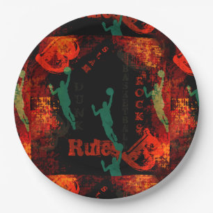 BASKETBALL       PAPER PLATE