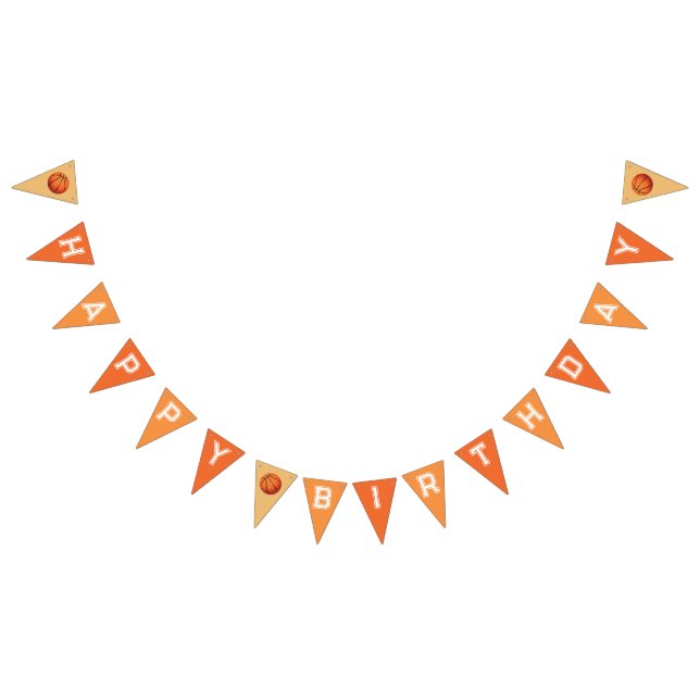 Basketball Party Bunting (All)