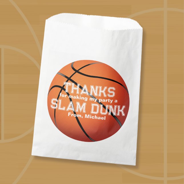 Basketball Party Favour Bags (Basketball Party Favor Bag)