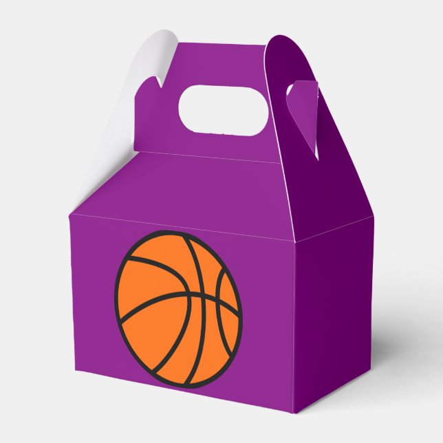 Basketball Party Favour Box, Birthday Favour Box (Front Side)