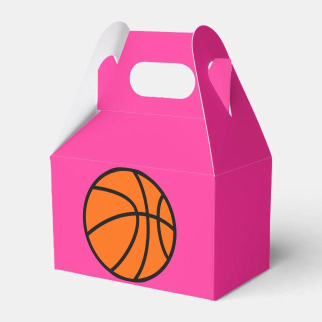Basketball Party Favour Box, Birthday Favour Box (Front Side)