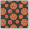 Basketball Pattern Black Background