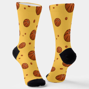  Basketball Pattern Sports Socks