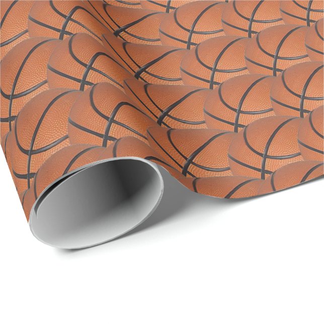 Basketball pattern wrapping paper (Roll Corner)