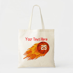 Basketball Personalised Canvas Tote Bag