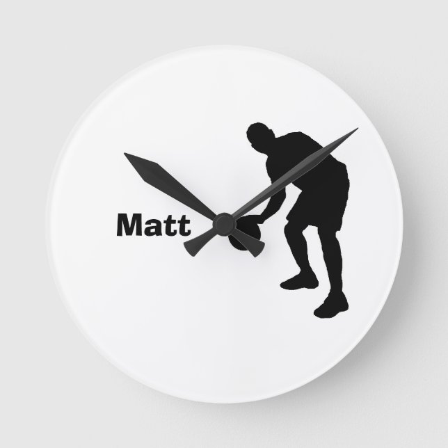 Basketball Personalised Clock (Front)