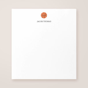 Basketball Personalised Kids Notepad