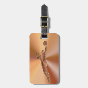Basketball Personalised Luggage Tags for Men