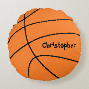Basketball Personalised Round Cushion