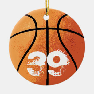 Basketball (Personalizable) Ceramic Tree Decoration