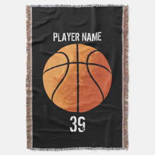 Basketball (Personalizable) Throw Blanket