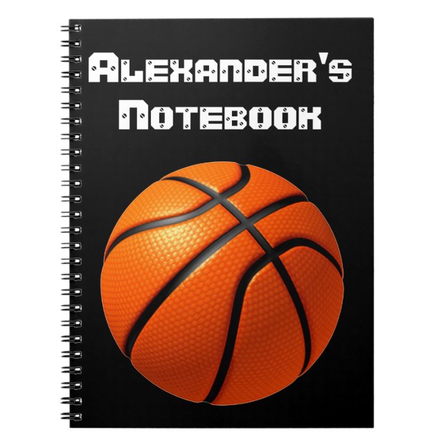 Basketball Personalize Notebook (Front)