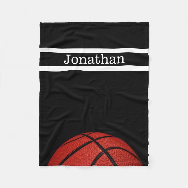 Basketball  Personalized with name blanket (Front)