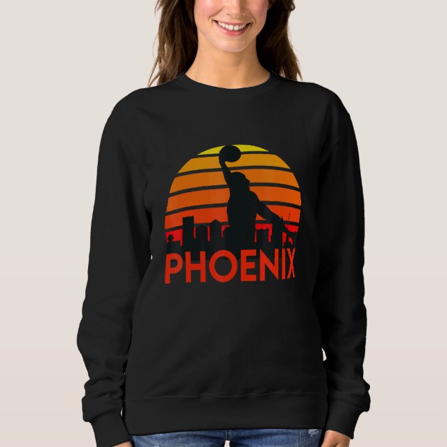 Basketball Phoenix Arizona Skyline Sweatshirt (Front)