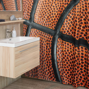 Basketball Photo Close Up Shower Curtain