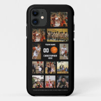 Basketball Photo Collage Black