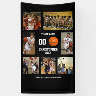 Basketball Photo Collage Player Personalised  Banner