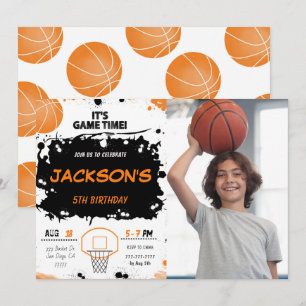 basketball photo Invitation