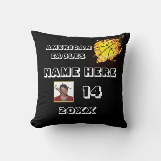 Basketball Photo Pillow with Player's Name