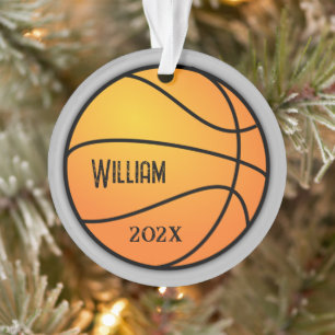 Basketball Photo Template Christmas Ornament