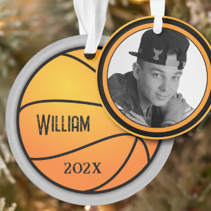 Basketball Photo Template Christmas Ornament