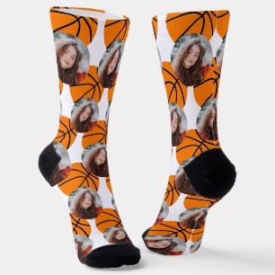 Basketball Photo Template Socks