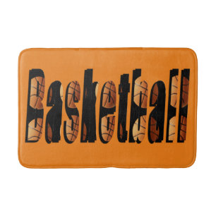Basketball Picture Logo, Memory Foam Bath Mat, Mat