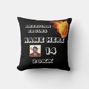 Basketball Picture Pillow with Player's Name