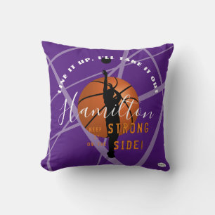 Basketball Pillow HAMbyWG Purple