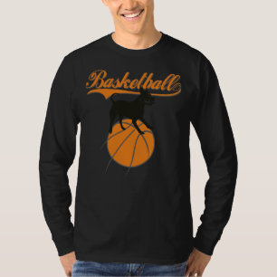 Basketball Pitbull Graphic T-Shirt