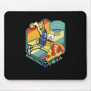 Basketball Pizza Basketballer Mouse Mat