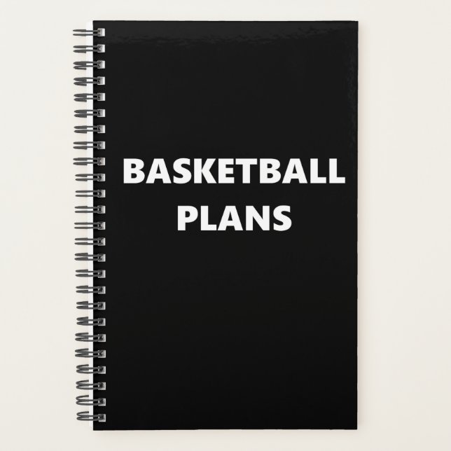 Basketball Planner Sports Theme Basketball Plans (Front)