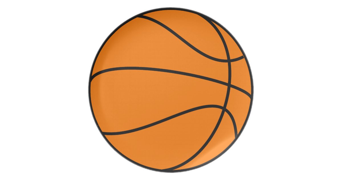 Basketball Plate Zazzle.co.uk