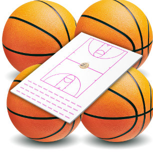 Basketball Playbook Pink   Notepad